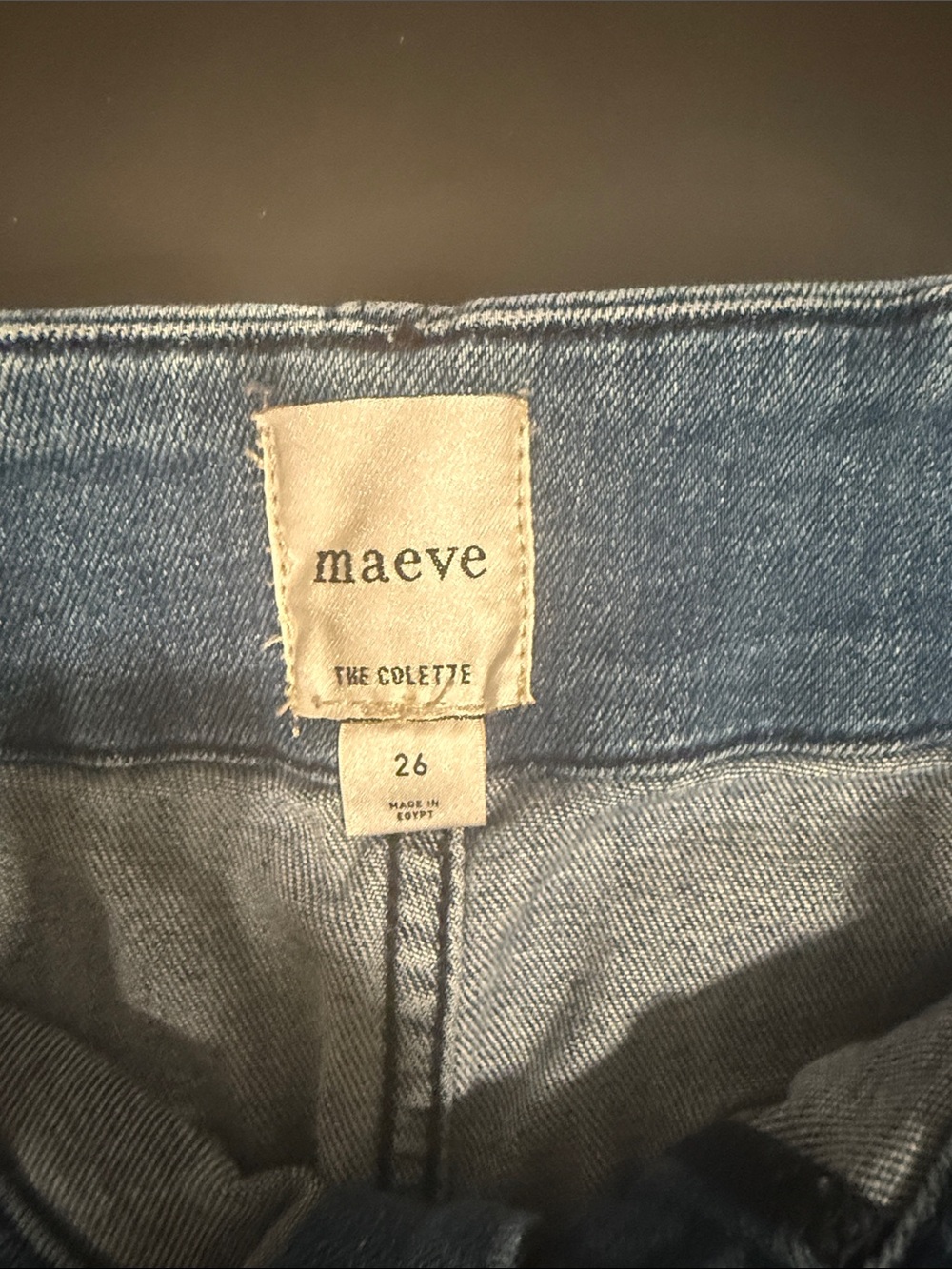 Maeve Wide-Leg Denim Jeans in Medium Blue - Picture 4 of 4